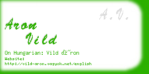 aron vild business card